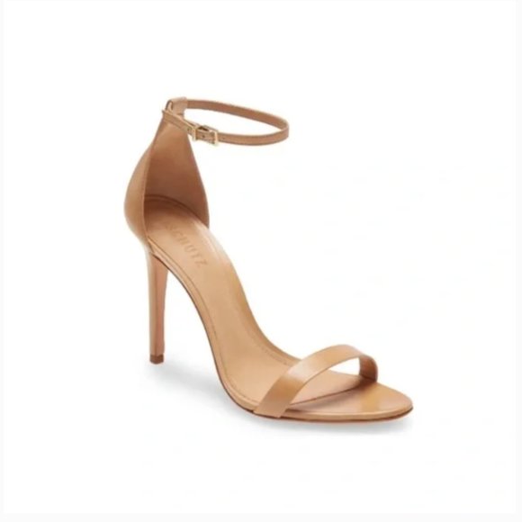 Schutz Cady Lee Sandal Size 8.5 – Sleek Leather Block Heel - Picture 1 of 6